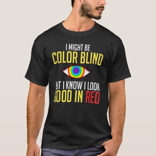 Color Blind Test  Glasses Visions T-shirt (Voorkant)
