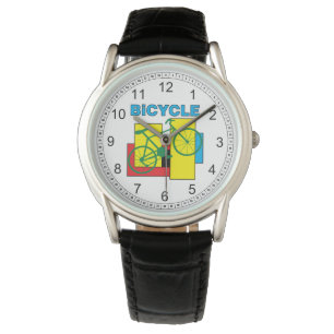 Color Block Bike Horloge