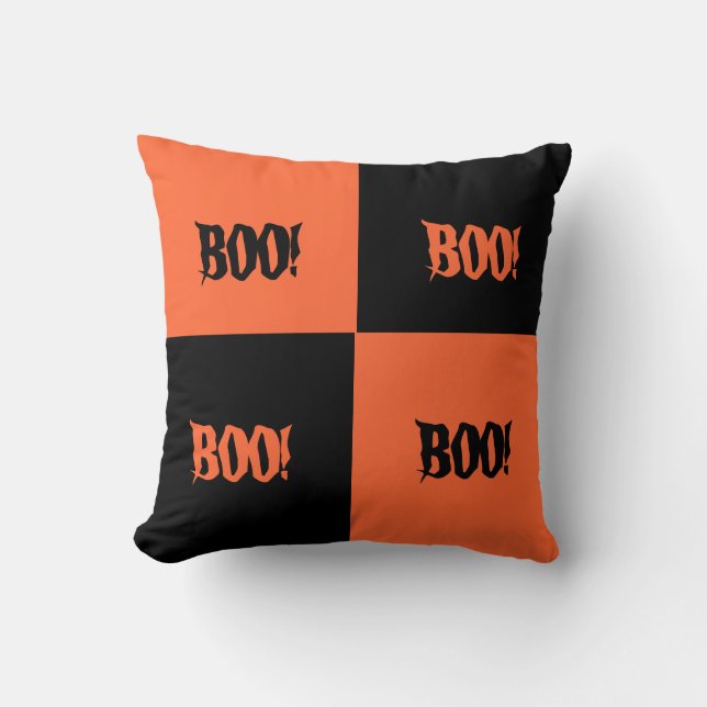 Color Block Halloween Pillow Kussen (Voorkant)