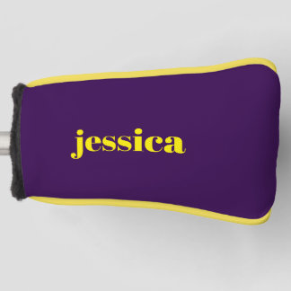 Color block minimalist custom name  golfheadcover
