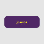 Color block minimalist custom name naamplaatje (Voorkant)