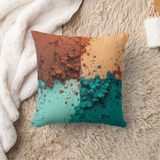 Color Blocks Throw Pillow Kussen (Deken)