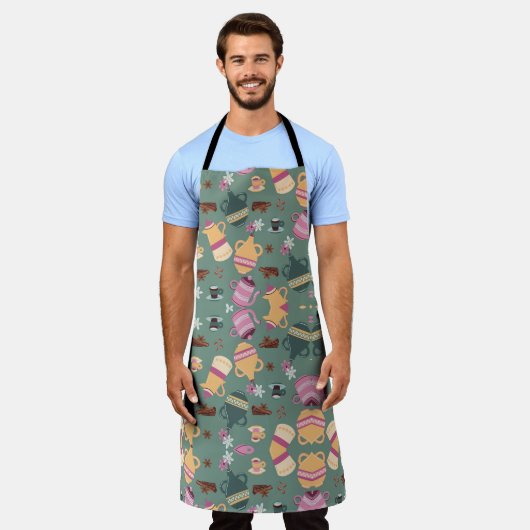 Color Bloom Apron Schort (Gedragen)