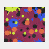Color Bomb Pattern Fleece Deken (Voorkant (Horizontaal))