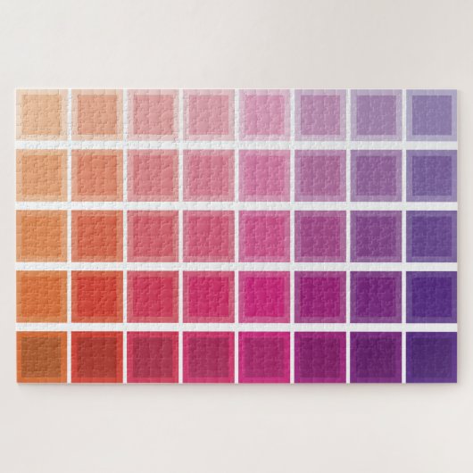 Color Gradient Squares Puzzle Legpuzzel (Horizontaal)