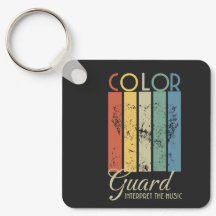 Color Guard "Interpret de muziek" Sleutelhanger