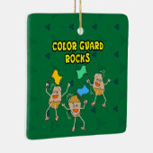 Color Guard Rocks Keramisch Ornament (Rechts)
