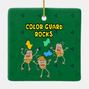 Color Guard Rocks Keramisch Ornament