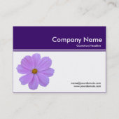 Color Header III v2 - Deep Paars - Paarse kosmos Visitekaartje (Achterkant)