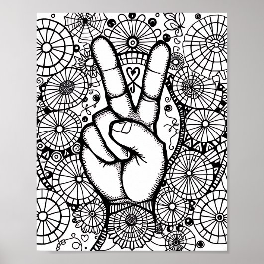 Color it Peace Print, Value Poster Paper (Matte) (Devant)