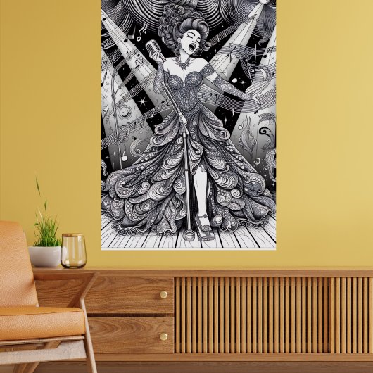 COLOR IT YOURSELF! Adult Coloring Book Poster (Salon 2)