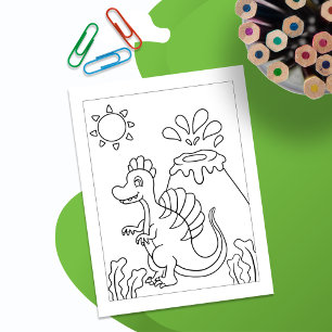 Color Me Baby Spinosaurus   Activiteit Kaarten