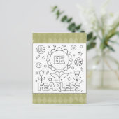 Color Me Be Fearless Inspiration Activity Cartes (Debout devant)