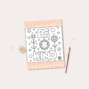 Color Me Be Kind   Cartes d'activité inspirantes