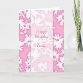 Color Me Daisies Roze Verjaardag Kaart