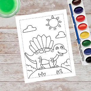 Color Me Dimetrodonte Dinosaur ActiviteitenKaart Briefkaart