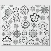 "Color Me" Flowers Cadeaupapier (Vlak)