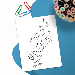 Color Me Parrot Zingt   Activiteit Kaarten