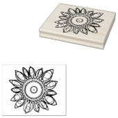 COLOR ME PEACOCK MANDALA 	RUBBERSTEMPEL (Gestempeld)