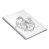 COLOR ME Spiral Notitieboek Fantasy Bird Dragon (Rechterzijde)