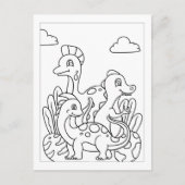Color Me Young Dinosaures | Cartes d'activité (Devant)
