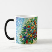 color morphing ceramic mug mosaic tree pattern (Gauche)