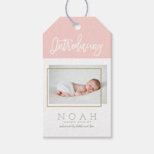 COLOR PANELS BIRTH ANNOUNCTION CADEAULABEL