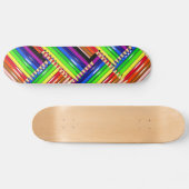 color pencil skateboard deck (Horizontaal)