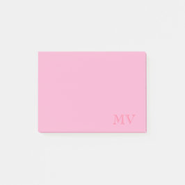 Color Pop Monogram Post-It Notes
