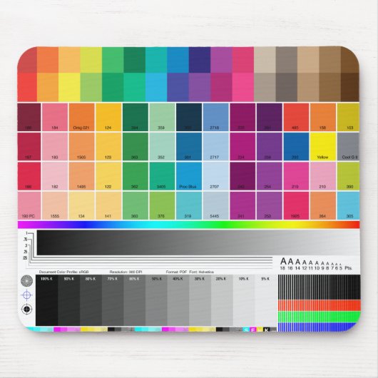 Color Proof Mousepad Muismat (Voorkant)