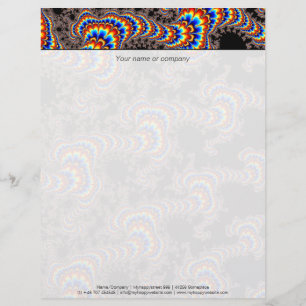 Color Run - Fractal Art Gepersonaliseerd Briefhoofd