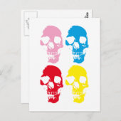 COLOR SKULLS BRIEFKAART (Voorkant / Achterkant)