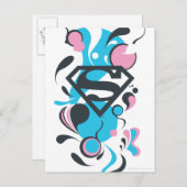 Color Splash Blue Briefkaart (Voorkant / Achterkant)