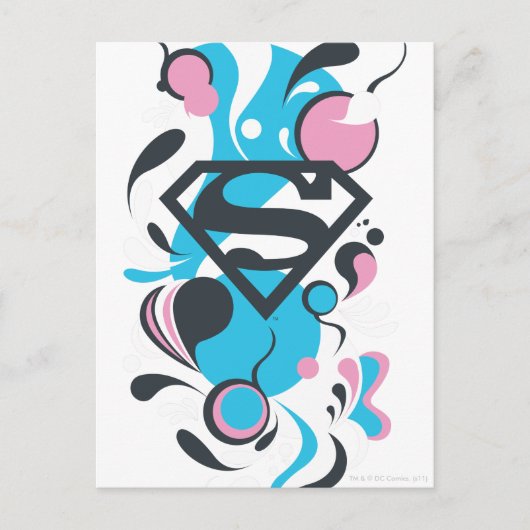 Color Splash Blue Briefkaart (Voorkant)