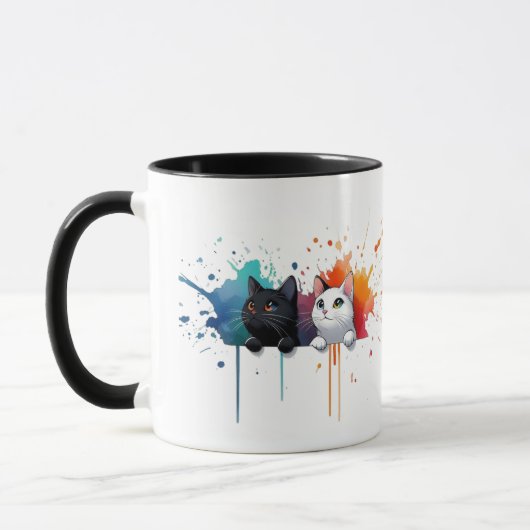 Color Splash Cats Mug (Gauche)