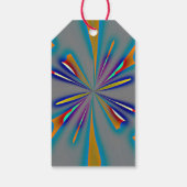 Color Starburst on Grey Cadeaulabel (Achterkant)