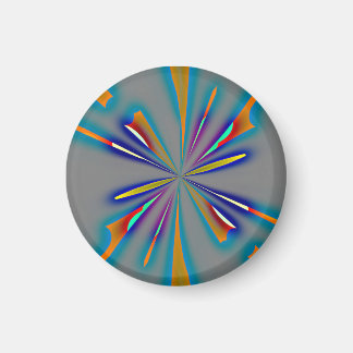 Color Starburst on Grey Magneet