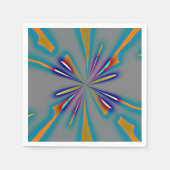 Color Starburst on Grey Servet (Voorkant)