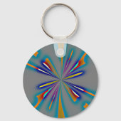 Color Starburst on Grey Sleutelhanger (Achterkant)