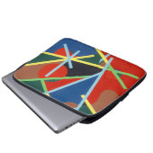 Color Stick Pattern Laptop Sleeve (Voorkant onderkant)