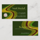 Color Therapy Vert/Jaune avec Carte de visite logo (Devant / Derrière)