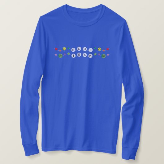 Color War Blue Team Shirt (Design voorkant)