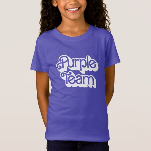 Color War Paarse Team Shirt (Voorkant)