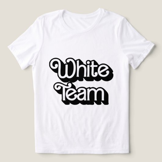 Color War White Team Shirt (Design voorkant)
