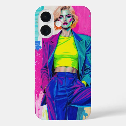 Color Whisper – iPhone 16 Case (Achterkant)
