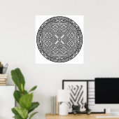 Color Yourself Mandala Poster Abstract Shapes Art (Bureau à domicile)