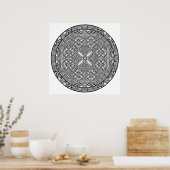 Color Yourself Mandala Poster Abstract Shapes Art (Cuisine)