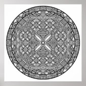 Color Yourself Mandala Poster Abstract Shapes Art (Devant)