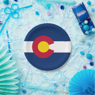 Coloradaanse vlag, vlag van Colorado Papieren Bordje