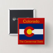 Coloradan Flag Button (Voorkant /achterkant)